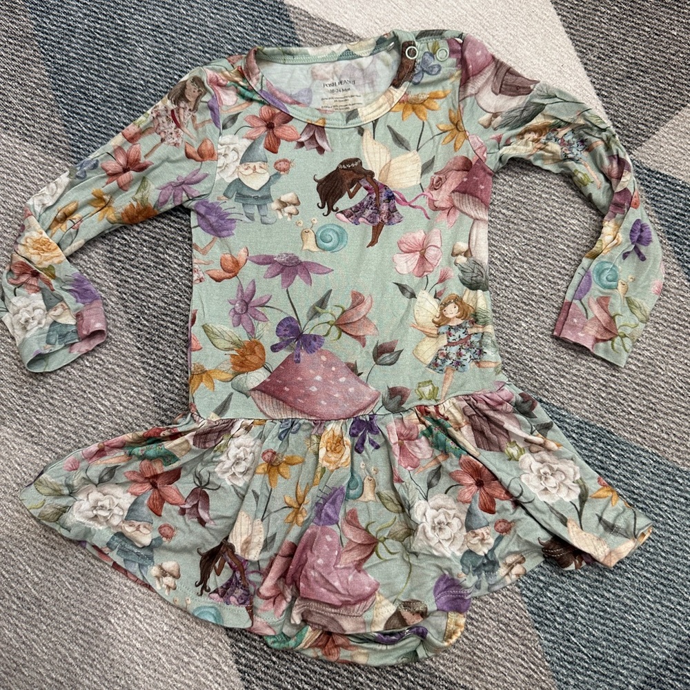 Posh Peanut Bamboo Ballerina Skirted Bodysuit 18-24